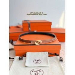 Repliche cintura Hermes Donna My H e reversibile Hermès sur Mer 13 mm marrone/Nero Imitazioni False Outlet Online