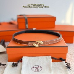 Repliche cintura Hermes Donna My H e reversibile Hermès sur Mer 13 mm marrone/Nero Imitazioni False Outlet Online