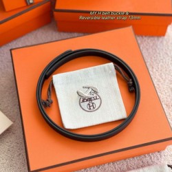 Repliche cintura Hermes Donna My H e Hermès sur Mer 13 mm Nero Imitazioni False Outlet Online