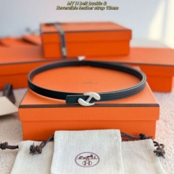 Repliche cintura Hermes Donna My H e Hermès sur Mer 13 mm Nero Imitazioni False Outlet Online