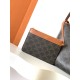 Miglior sito Replica Borsa shopper morbida Celine Triomphe in tela/pelle di vitello color cuoio Imitazioni Outlet Online