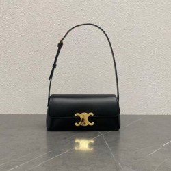 Miglior sito Replica Borsa a spalla Celine Diane nera Imitazioni Outlet Online