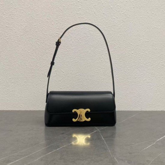 Miglior sito Replica Borsa a spalla Celine Diane nera Imitazioni Outlet Online