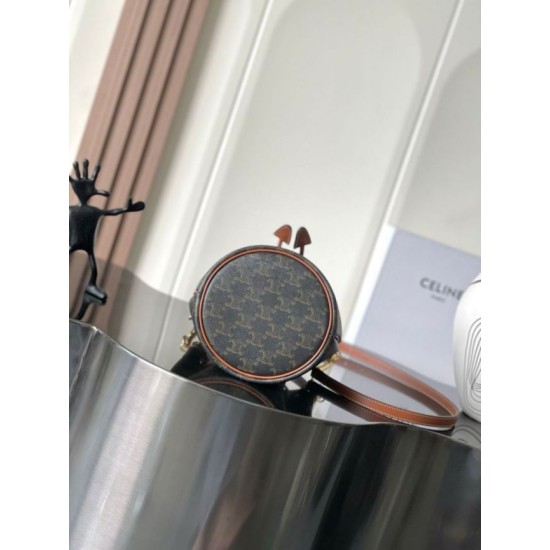 Miglior sito Replica Borsa a secchiello Celine Clara Triomphe Imitazioni Outlet Online