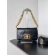 Miglior sito Replica Borsa a tracolla Balenciaga BB con patta morbida e finiture dorate Imitazioni Outlet Online