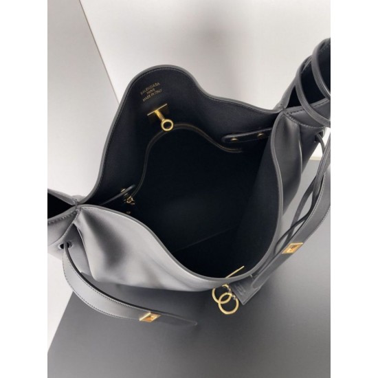Miglior sito Replica Borsa hobo grande Balenciaga Bel Air nera Imitazioni Outlet Online