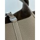 Miglior sito Replica Borsa Hermes Picotin Lock 18/22 Etoupe grigia hardware argentato Imitazioni Outlet Online