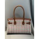 Miglior sito Replica Borse a tracolla Hermès Birkin 29 in tela Toile H ricamata Marrone Imitazioni Outlet Online