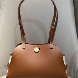 Miglior sito Replica Borsa a tracolla Hermes Tablier Sellier cammello Imitazioni Outlet Online