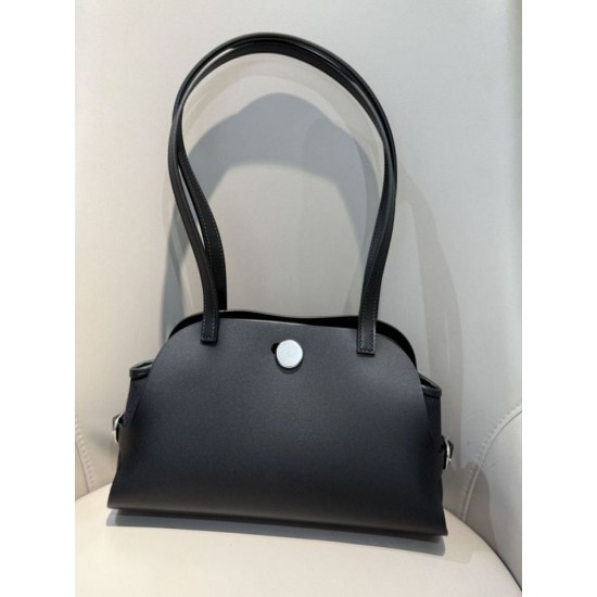 Miglior sito Replica Borsa a tracolla Hermes Tablier Sellier Nero Imitazioni Outlet Online