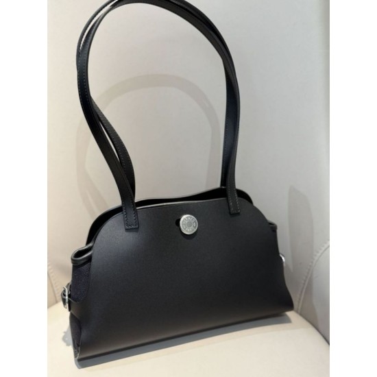 Miglior sito Replica Borsa a tracolla Hermes Tablier Sellier Nero Imitazioni Outlet Online