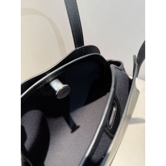 Miglior sito Replica Borsa a tracolla Hermes Tablier Sellier Nero Imitazioni Outlet Online