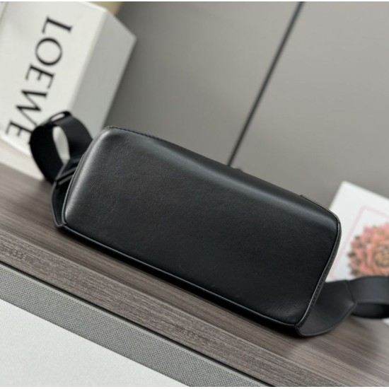 Miglior sito Replica Marsupio classico piccolo Puzzle Edge Loewe Nero Imitazioni Outlet Online