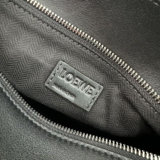 Miglior sito Replica Marsupio classico piccolo Puzzle Edge Loewe Nero Imitazioni Outlet Online