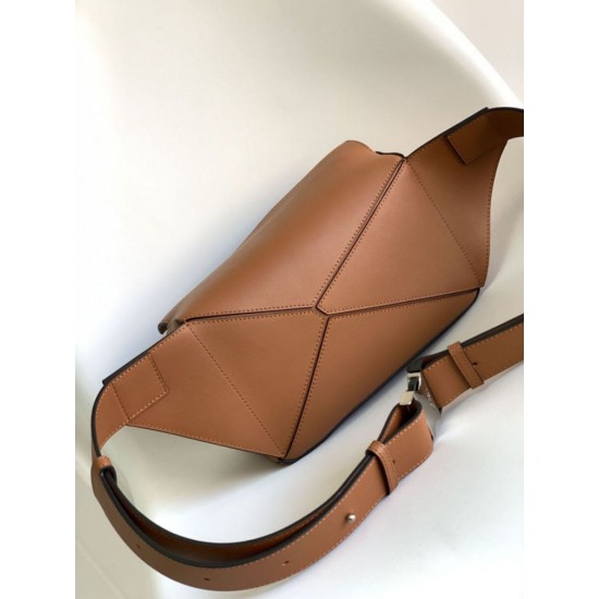 Miglior sito Replica Marsupio classico piccolo Puzzle Edge Loewe Marrone Imitazioni Outlet Online