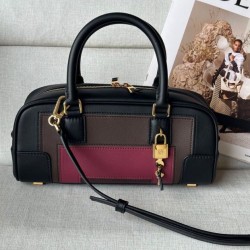 Miglior sito Replica Borsa a tracolla Loewe Amazona 23 con dettaglio lucchetto nero Imitazioni Outlet Online