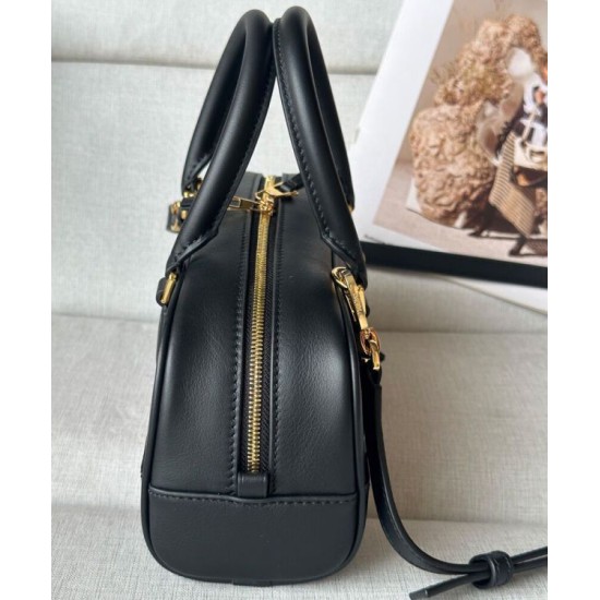 Miglior sito Replica Borsa a tracolla Loewe Amazona 23 con dettaglio lucchetto nero Imitazioni Outlet Online