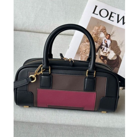 Miglior sito Replica Borsa a tracolla Loewe Amazona 23 con dettaglio lucchetto nero Imitazioni Outlet Online