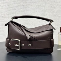 Miglior sito Replica Borsa Loewe Large Puzzle Biker Caffè Imitazioni Outlet Online