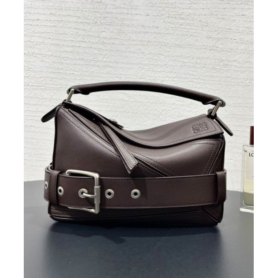 Miglior sito Replica Borsa Loewe Large Puzzle Biker Caffè Imitazioni Outlet Online