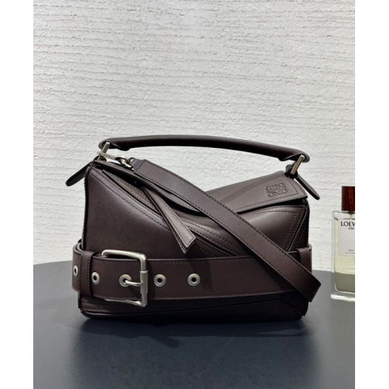 Miglior sito Replica Borsa Loewe Large Puzzle Biker Caffè Imitazioni Outlet Online