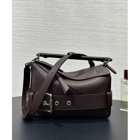 Miglior sito Replica Borsa Loewe Large Puzzle Biker Caffè Imitazioni Outlet Online