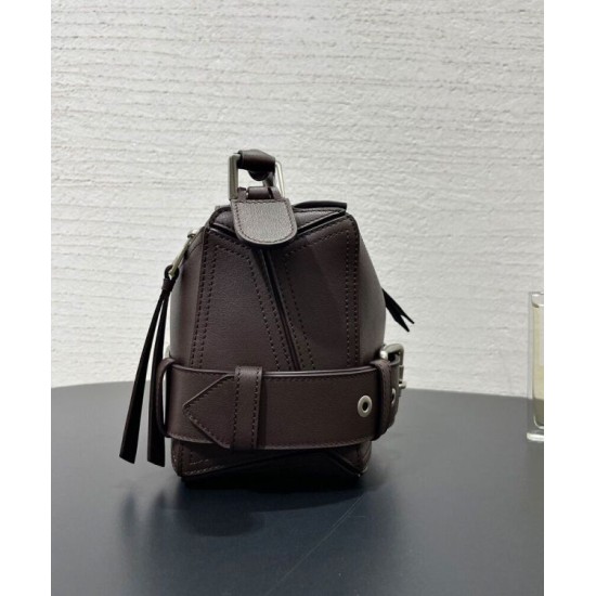 Miglior sito Replica Borsa Loewe Large Puzzle Biker Caffè Imitazioni Outlet Online