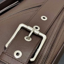 Miglior sito Replica Borsa Loewe Large Puzzle Biker Caffè Imitazioni Outlet Online