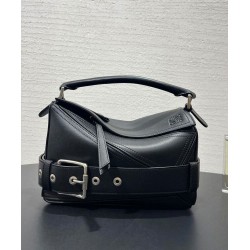 Miglior sito Replica Borsa Loewe Large Puzzle Biker Nera Imitazioni Outlet Online