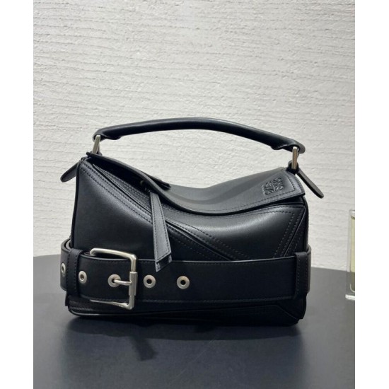 Miglior sito Replica Borsa Loewe Large Puzzle Biker Nera Imitazioni Outlet Online