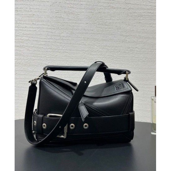 Miglior sito Replica Borsa Loewe Large Puzzle Biker Nera Imitazioni Outlet Online
