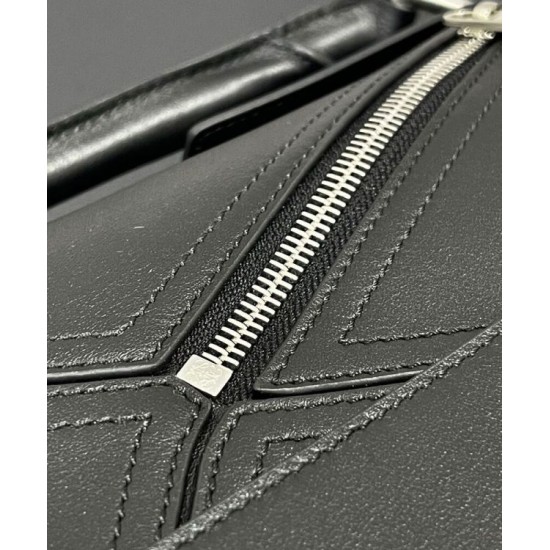 Miglior sito Replica Borsa Loewe Large Puzzle Biker Nera Imitazioni Outlet Online