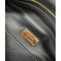 Miglior sito Replica Borsa Loewe Featherlight Puzzle piccola Nero Imitazioni Outlet Online