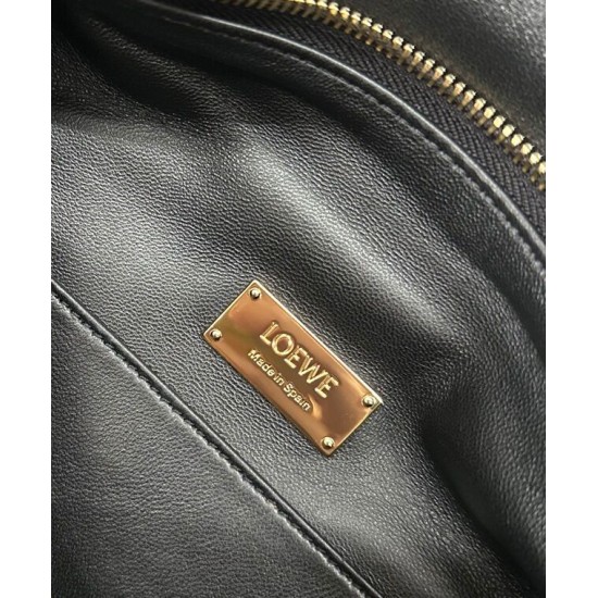 Miglior sito Replica Borsa Loewe Featherlight Puzzle piccola Nero Imitazioni Outlet Online