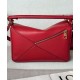 Miglior sito Replica Borsa Loewe Featherlight Puzzle piccola Rosso Imitazioni Outlet Online