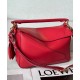 Miglior sito Replica Borsa Loewe Featherlight Puzzle piccola Rosso Imitazioni Outlet Online