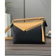 Miglior sito Replica Borsa classica bicolore Loewe Puzzle Edge piccola Nero/Marrone Imitazioni Outlet Online