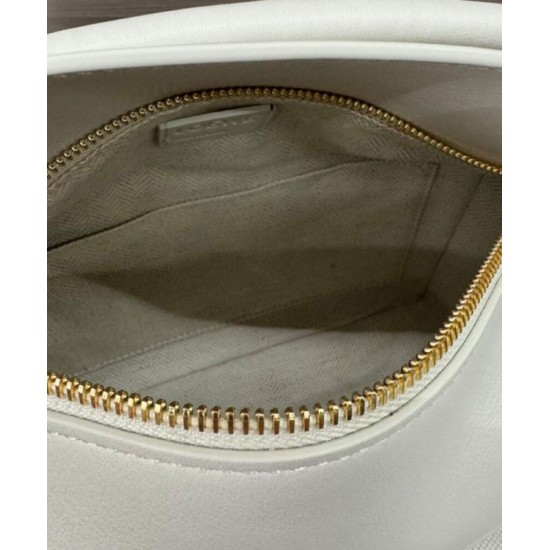 Miglior sito Replica Borsa classica bicolore Loewe Puzzle Edge piccola Bianco/beige Imitazioni Outlet Online