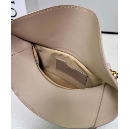 Miglior sito Replica Borsa a tracolla Loewe Ola media Albicocca Imitazioni Outlet Online