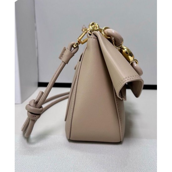 Miglior sito Replica Borsa a tracolla Loewe Ola media Albicocca Imitazioni Outlet Online