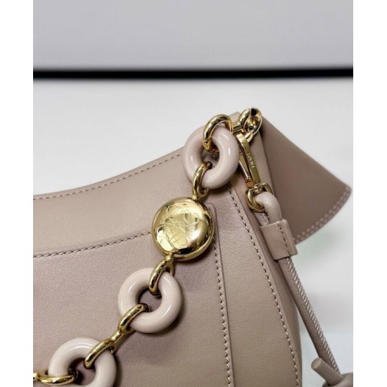 Miglior sito Replica Borsa a tracolla Loewe Ola media Albicocca Imitazioni Outlet Online