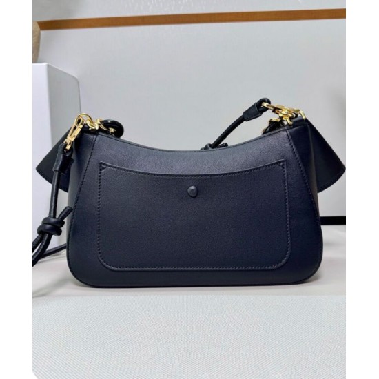 Miglior sito Replica Borsa a tracolla Loewe Ola media Nero Imitazioni Outlet Online