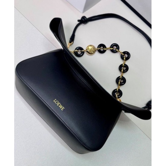 Miglior sito Replica Borsa a tracolla Loewe Ola media Nero Imitazioni Outlet Online