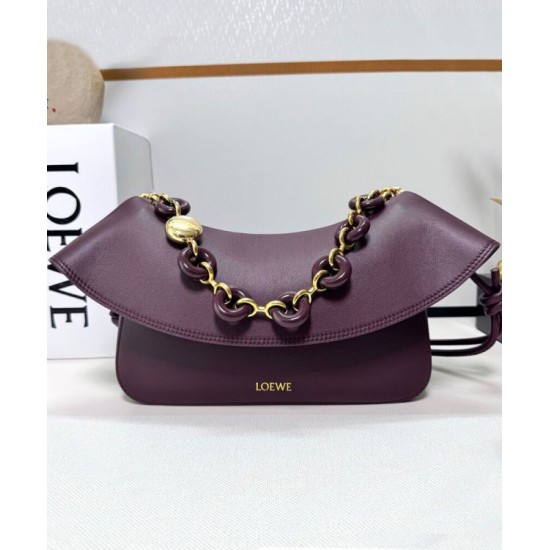Miglior sito Replica Borsa a tracolla Loewe Ola media Malva Imitazioni Outlet Online
