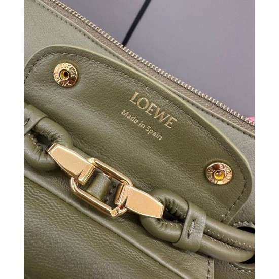 Replica Borsa Loewe Madrid media morbida pelle di vitello oliva False Online Miglior sito Replica Borsa Loewe Madrid media morbida pelle di vitello oliva Imitazioni Outlet Online