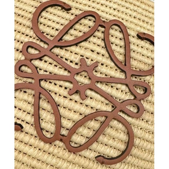 Miglior sito Replica Borsa a tracolla rafia Loewe Caffè Imitazioni Outlet Online