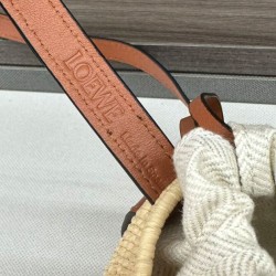 Miglior sito Replica Borsa a tracolla rafia Loewe Caffè Imitazioni Outlet Online