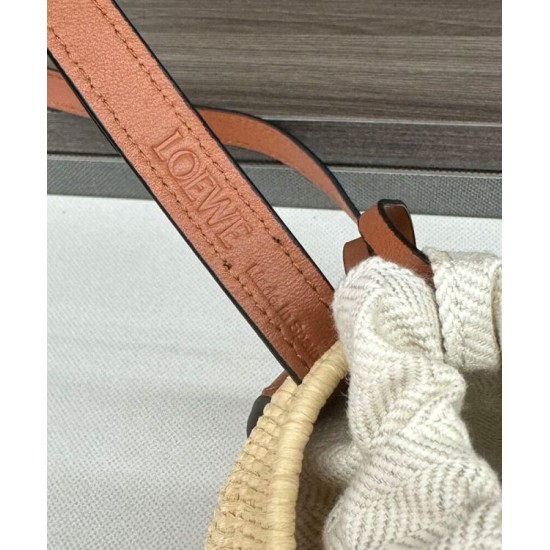Miglior sito Replica Borsa a tracolla rafia Loewe Caffè Imitazioni Outlet Online