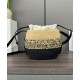 Miglior sito Replica Borsa a tracolla rafia Loewe Nero Imitazioni Outlet Online