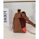 Miglior sito Replica Borsa Loewe piccola Puzzle Edge Landscape in pelle di vitello nappa Caffè Imitazioni Outlet Online